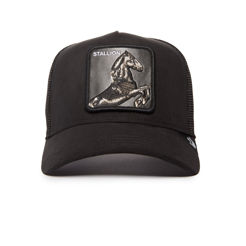 Jockey Trucker Goorin Bros The Suede Stallion Unisex Negro