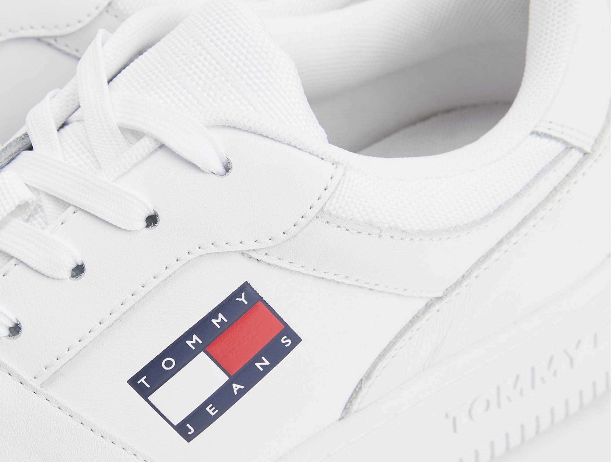 Zapatilla Tommy  Retro Basket Hombre Blanco