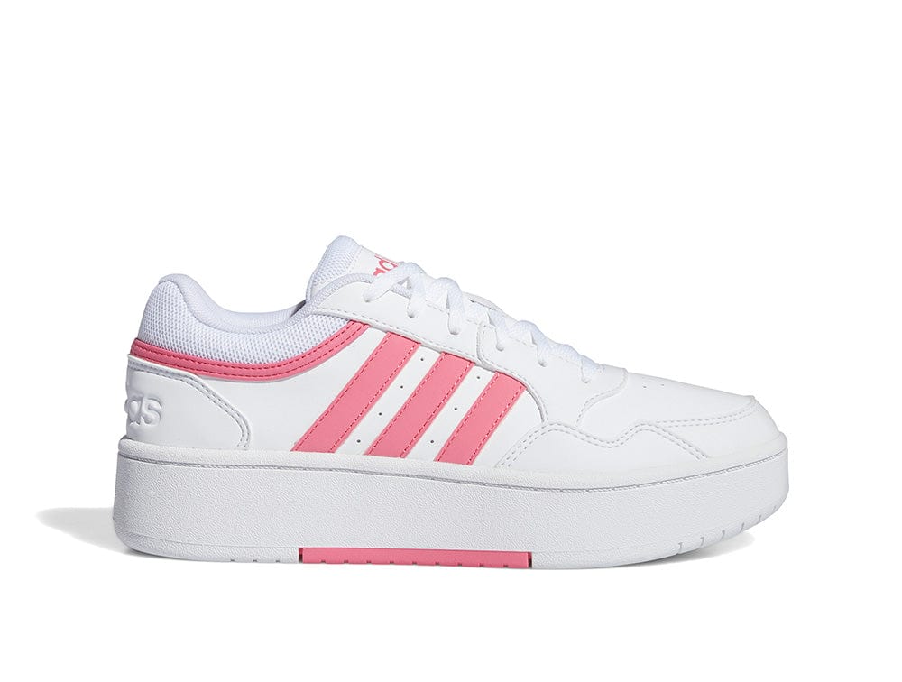 Zapatilla Adidas Hoops 3.0 Bold Cuero Mujer Blanco