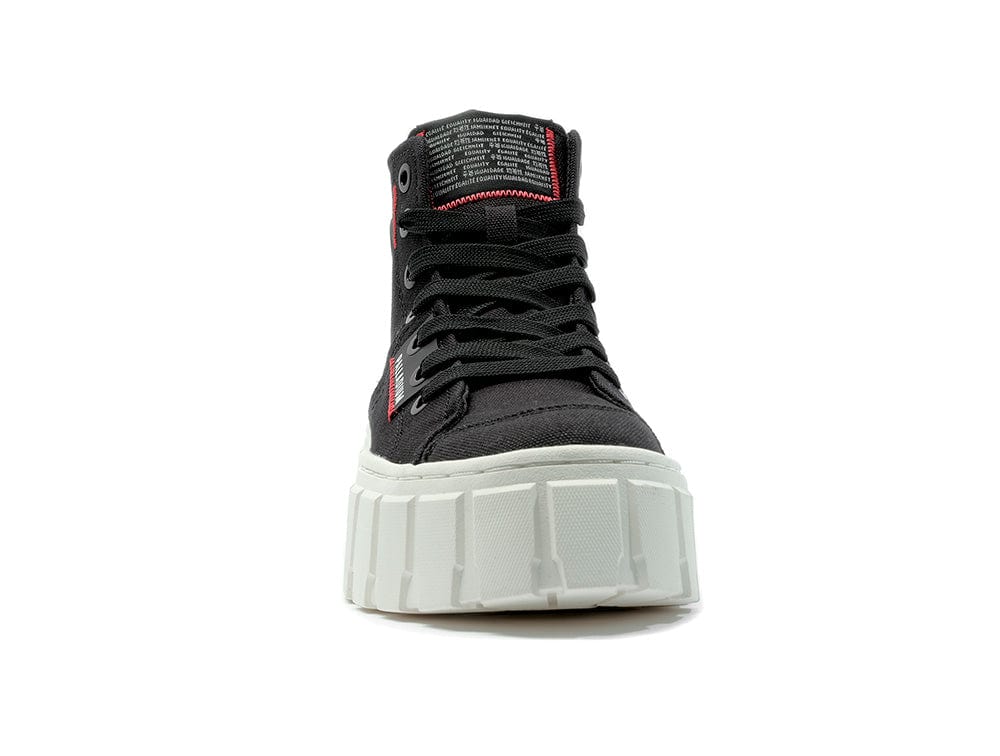 Zapatilla Palladium Pallatower Hi Patch Mujer Negro