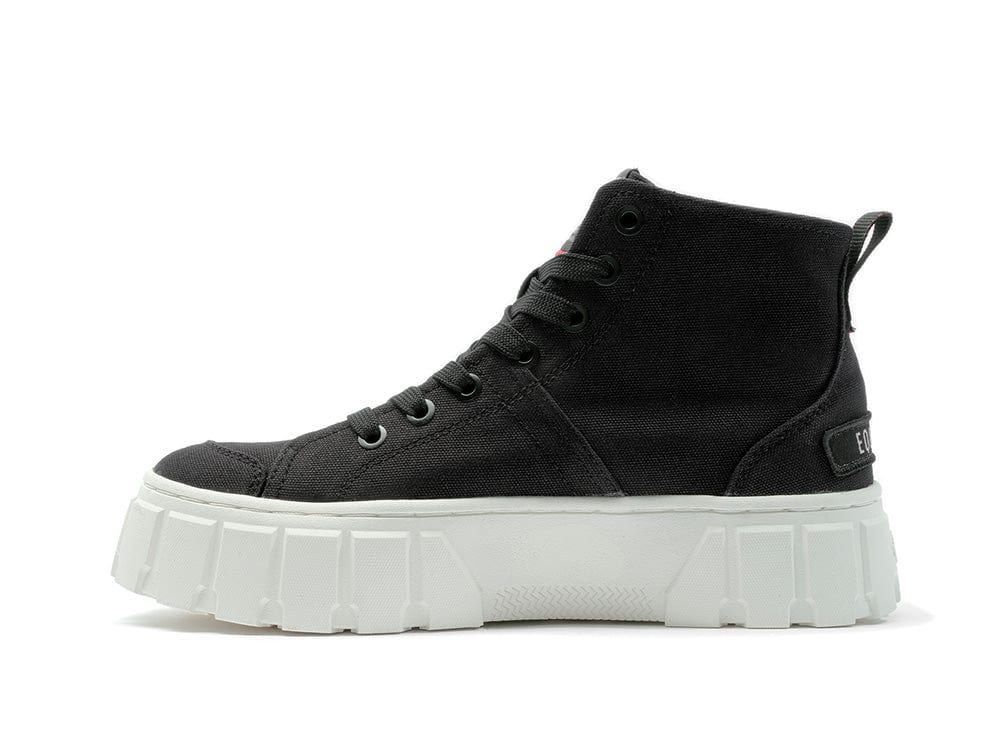 Zapatilla Palladium Pallatower Hi Patch Mujer Negro